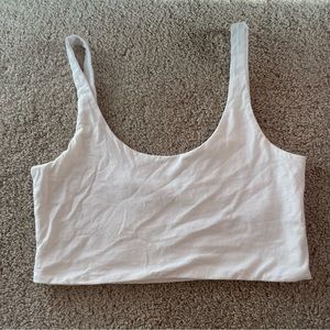 Brand New White Cropped Tank